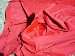 20121207 Bâches de protection - Réfection d'une toile de stand (2)