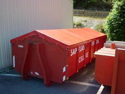 20130900 Bâche de protection solaire pour cellule PMA du SDIS de l'Hérault (34)