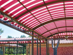 20100326 Pergola en toile - Toile Serge Ferrari précontraint 582 coloris copertura