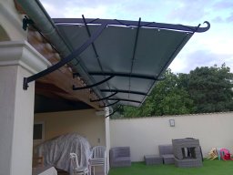 20170629 Pergola en toile autoportée sur-mesure PVC précontraint Serge Ferrari Soltis proof 502 aluminium 3 (DSC_0204)