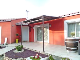 20170719 Pergola en toile de protection solaire sur-mesure habillage habitation vue d'ensemble (3)
