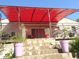 20180727 Pergola en toile Serge Ferrari Soltis Proof 502 coloris coquelicot (2)