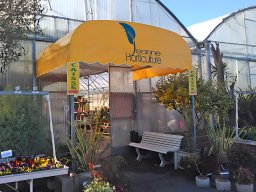 20200529 Pergola en toile marquise PVC Ferrari 705-1061 avec impression lettrage personnalisé