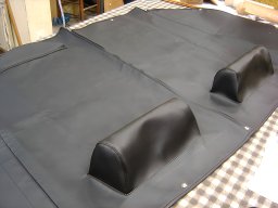 20130621 Sellerie auto - Réfection d'une capote de Citroën Burton DS de collection (4)