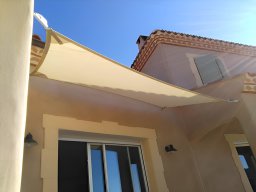 20150624 Voile d'ombrage quadrangulaire Stretch Tentmesh 1