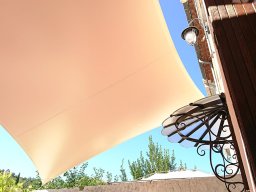 20180718 Voile d'ombrage - Toile quadrangulaire Serge Ferrari Soltis Proof 502 vanille